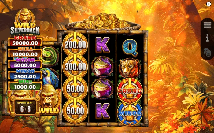 Wild Silverback - екран за игра за време на Free Spins